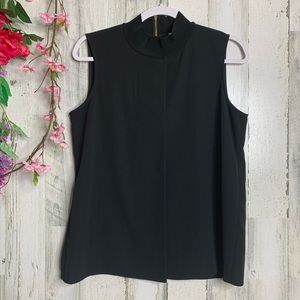 Calvin Klein Black Zip Back Sleeveless Top